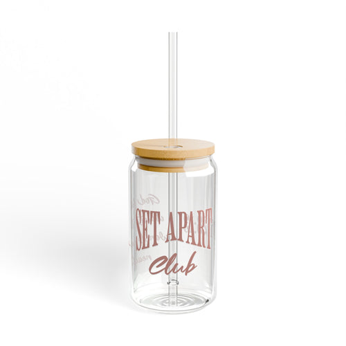 Set Apart Club Glass Jar Cup w/ Bamboo Lid