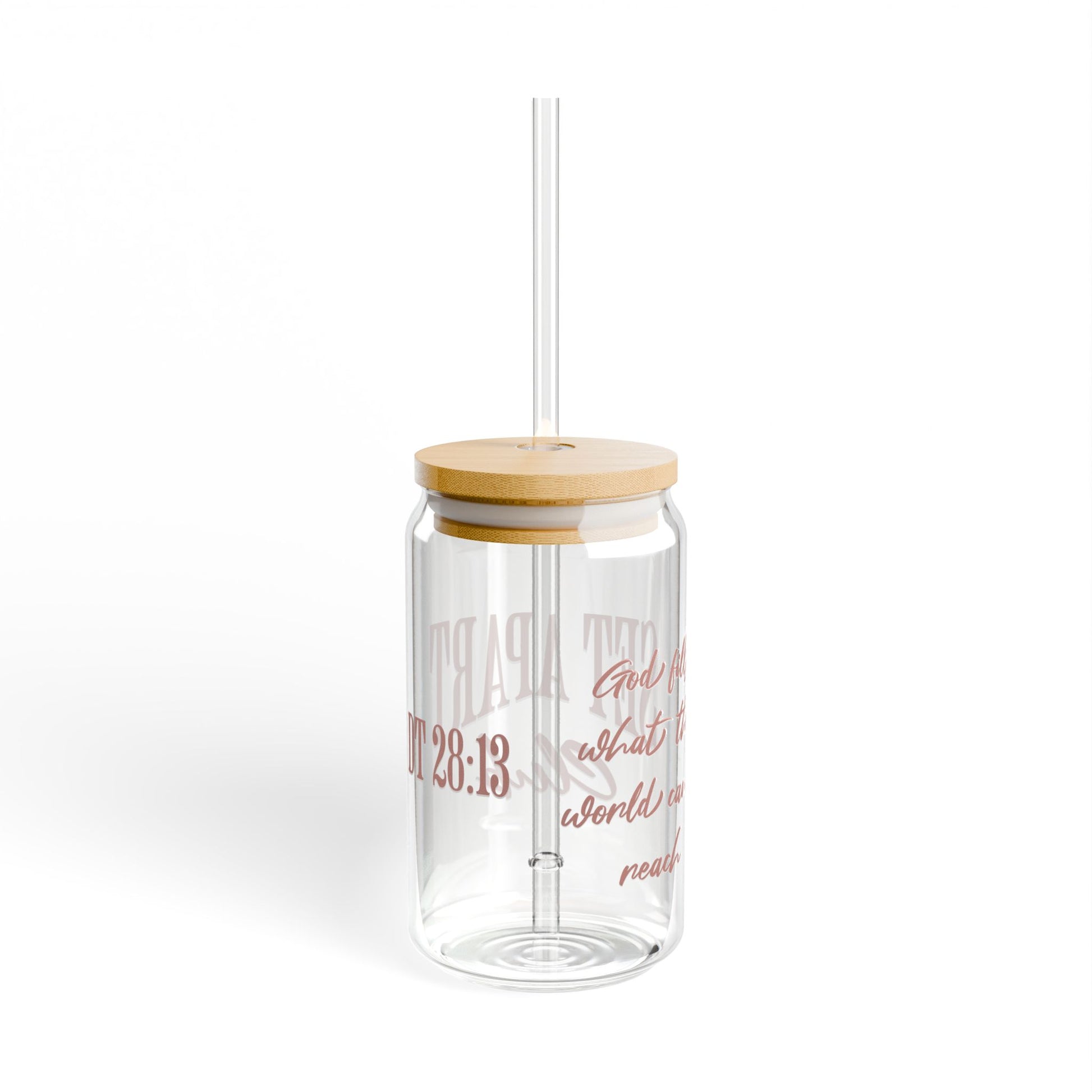 Set Apart Club Glass Jar Cup w/ Bamboo Lid