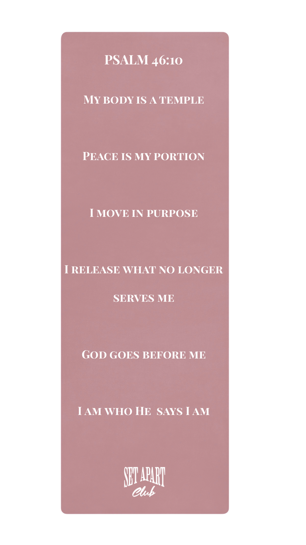 Set Apart Club Yoga Mat – Divine Alignment Edition