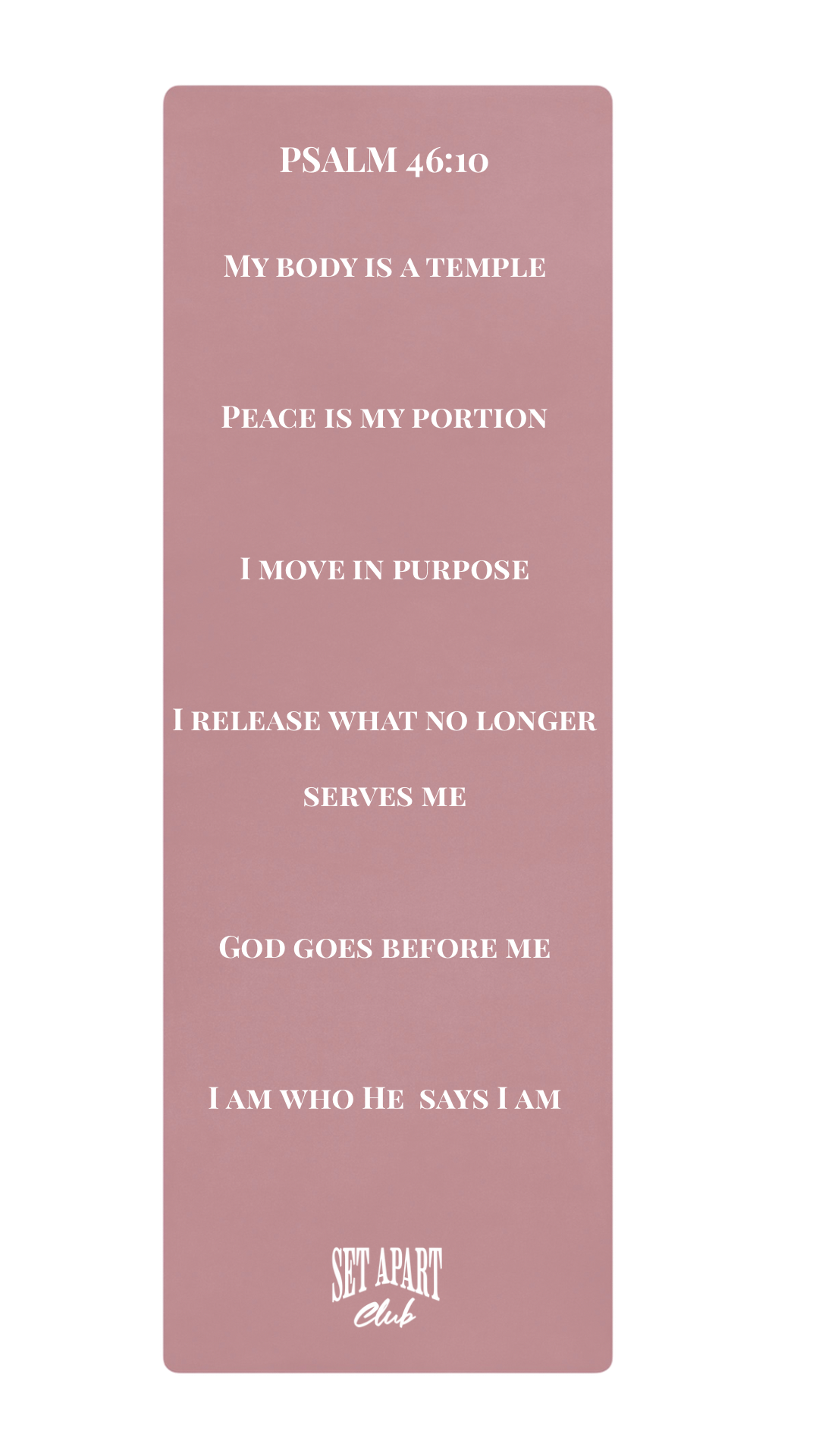 Set Apart Club Yoga Mat – Divine Alignment Edition