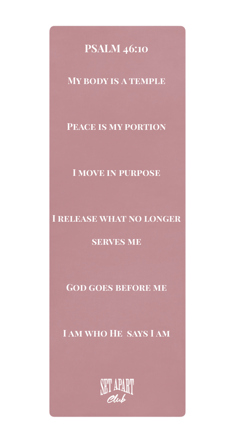 Set Apart Club Yoga Mat – Divine Alignment Edition