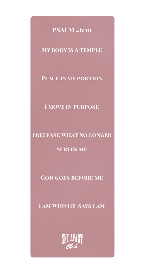 Set Apart Club Yoga Mat – Divine Alignment Edition