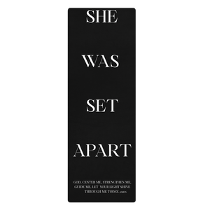 She Was Set Apart Yoga Mat – Faith & Focus Edition