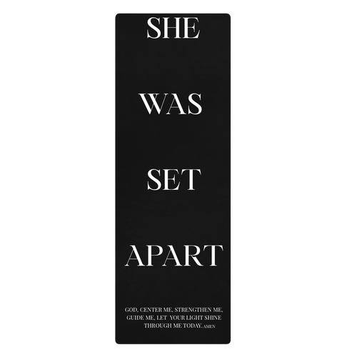 She Was Set Apart Yoga Mat – Faith & Focus Edition